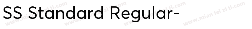 SS Standard Regular字体转换